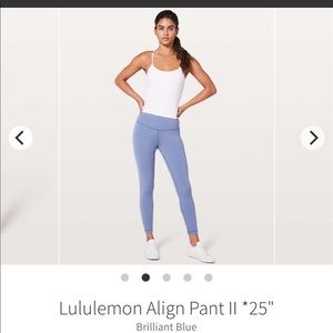 ISO size 2, brilliant blue Lululemon align pants!!